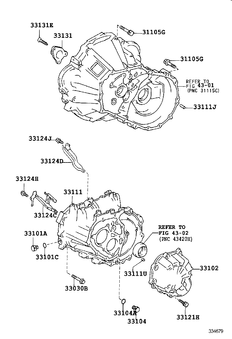 33102-20050 COVER SUB-ASSY, MANUAL TRANSMISSION CASE product image