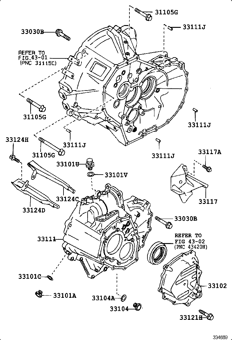 33111-33031 CASE, MANUAL TRANSMISSION product image