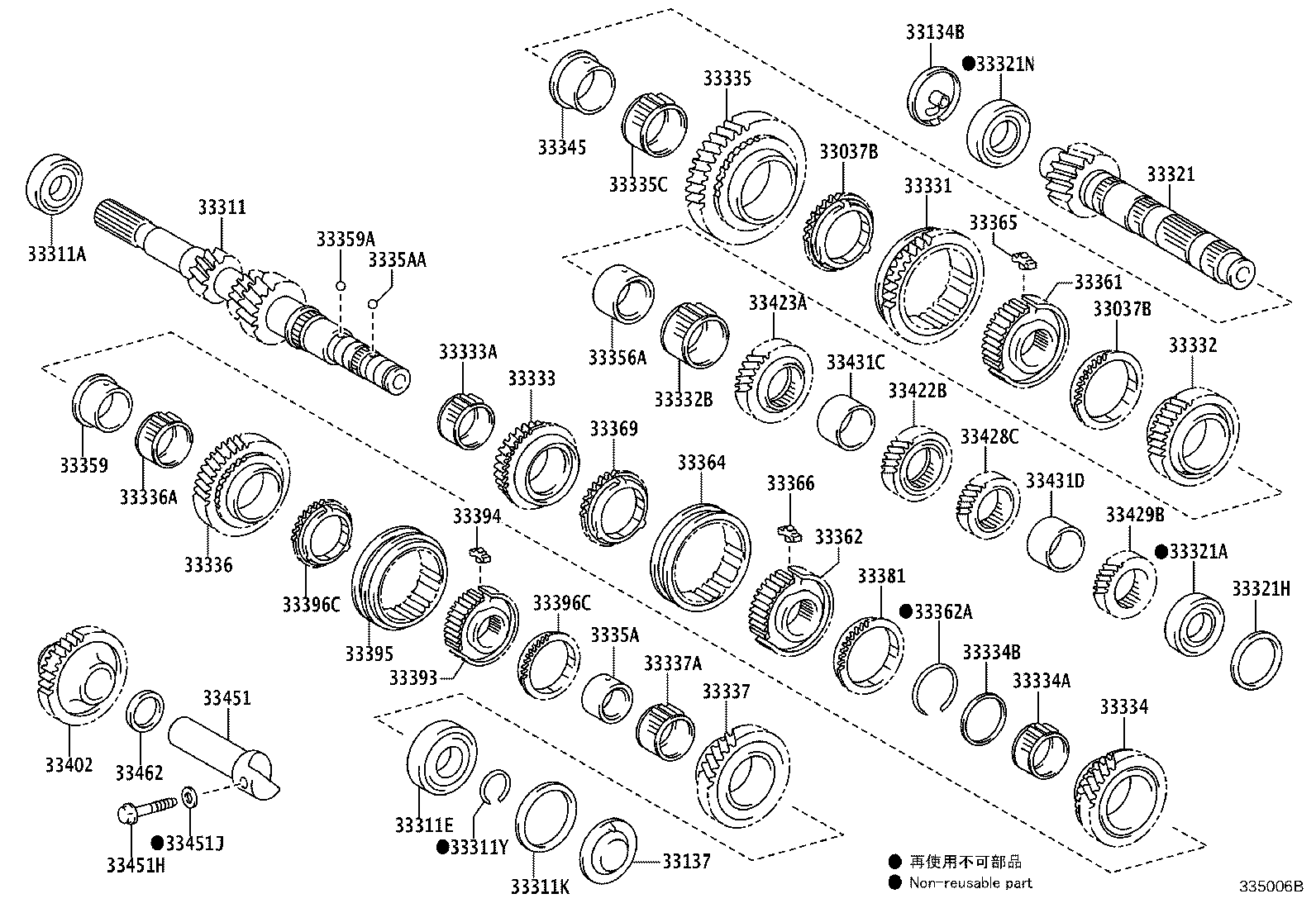 33034-05040 GEAR, 3RD product image