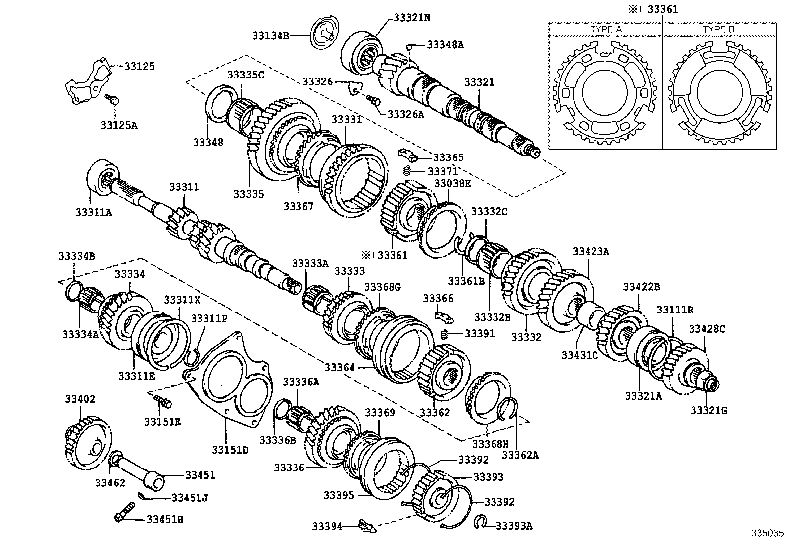 33331-52040 GEAR, REVERSE product image