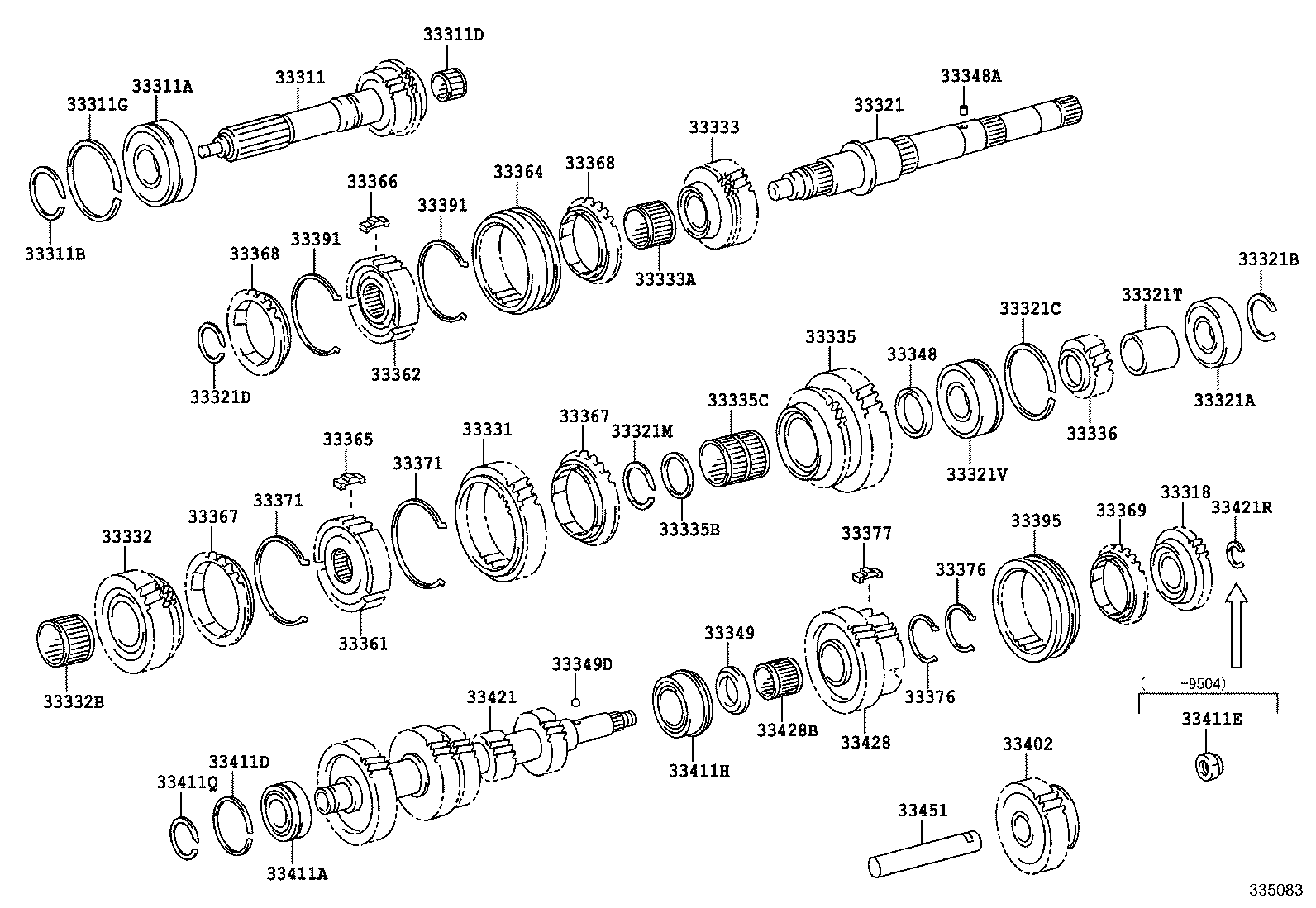 33176-60010 SEPARATOR, MANUAL TRANSMISSION OIL, NO.1 product image