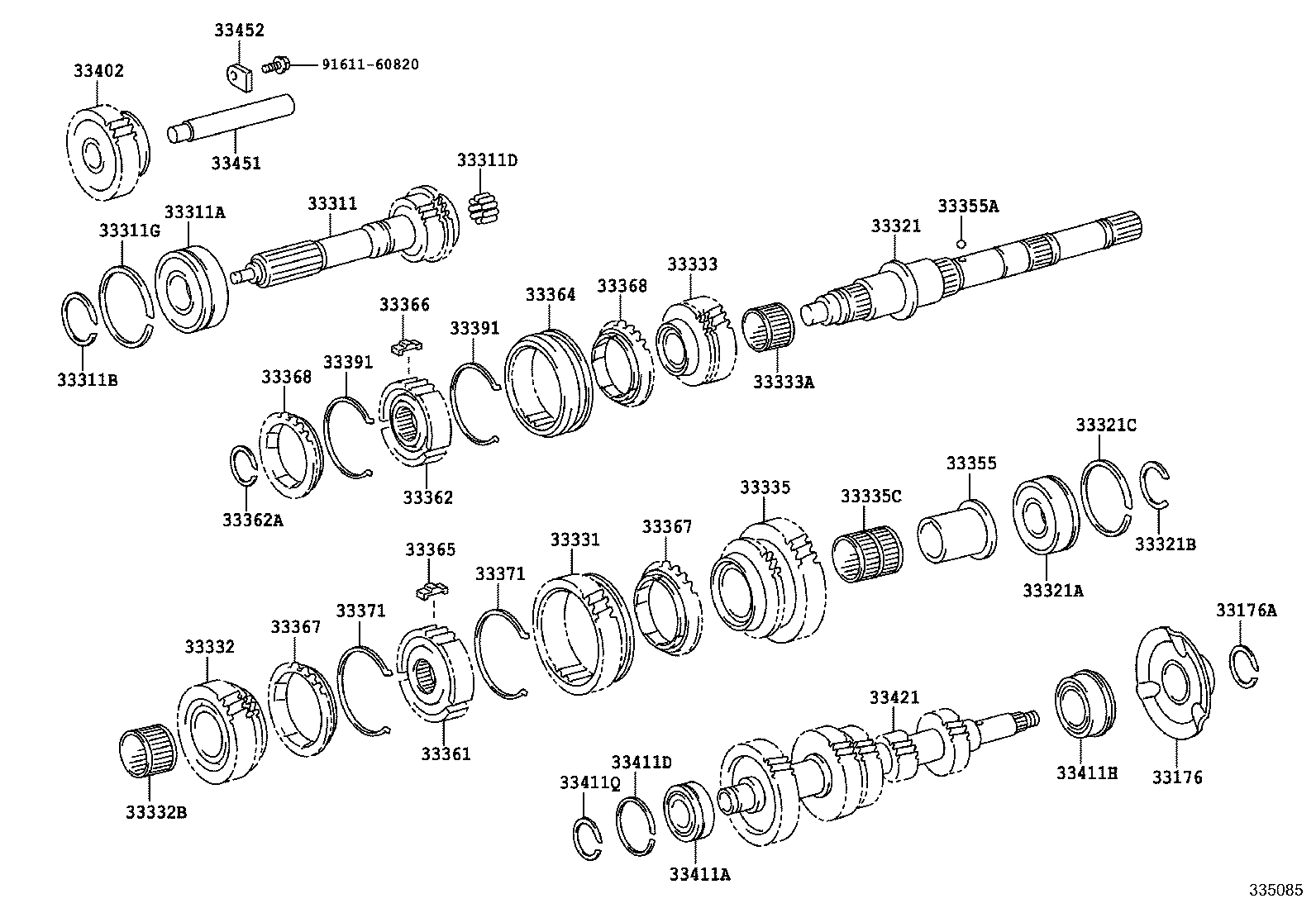 33367-60022 RING, SYNCHRONIZER, NO.1 product image