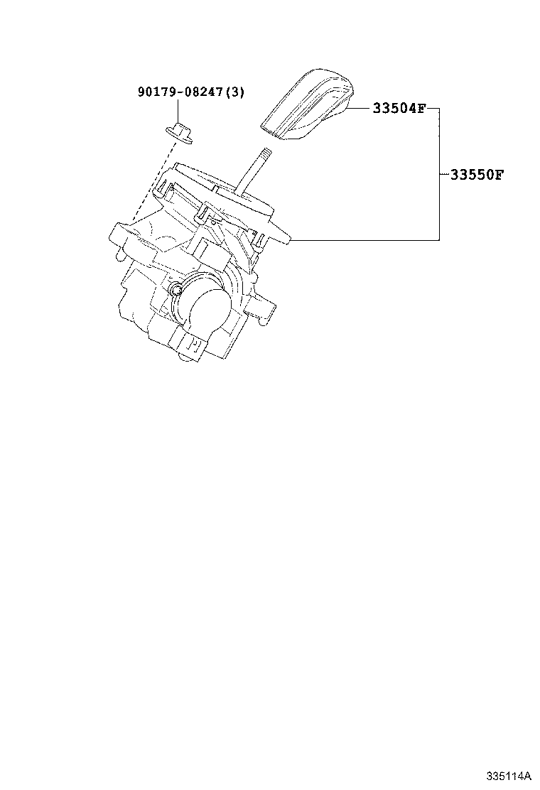 33504-69005-C0 KNOB SUB-ASSY, SHIFT LEVER product image