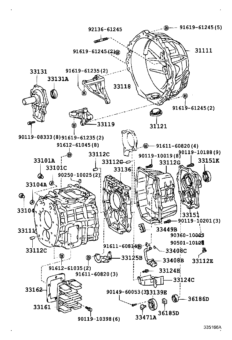 31111-36340 HOUSING, CLUTCH product image