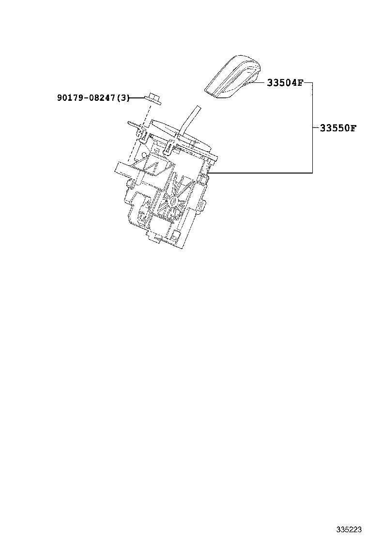 33550-62030-C0 SHIFT ASSY, TRANSMISSION INSTRUMENT PANEL product image