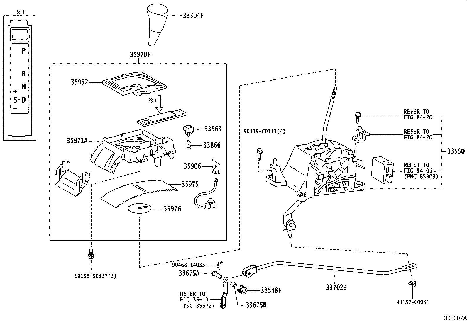 33530-60650 LEVER ASSY, SHIFT (FOR FLOOR SHIFT) product image