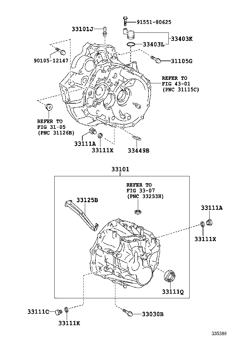 33101-33030 CASE SUB-ASSY, MANUAL TRANSMISSION product image