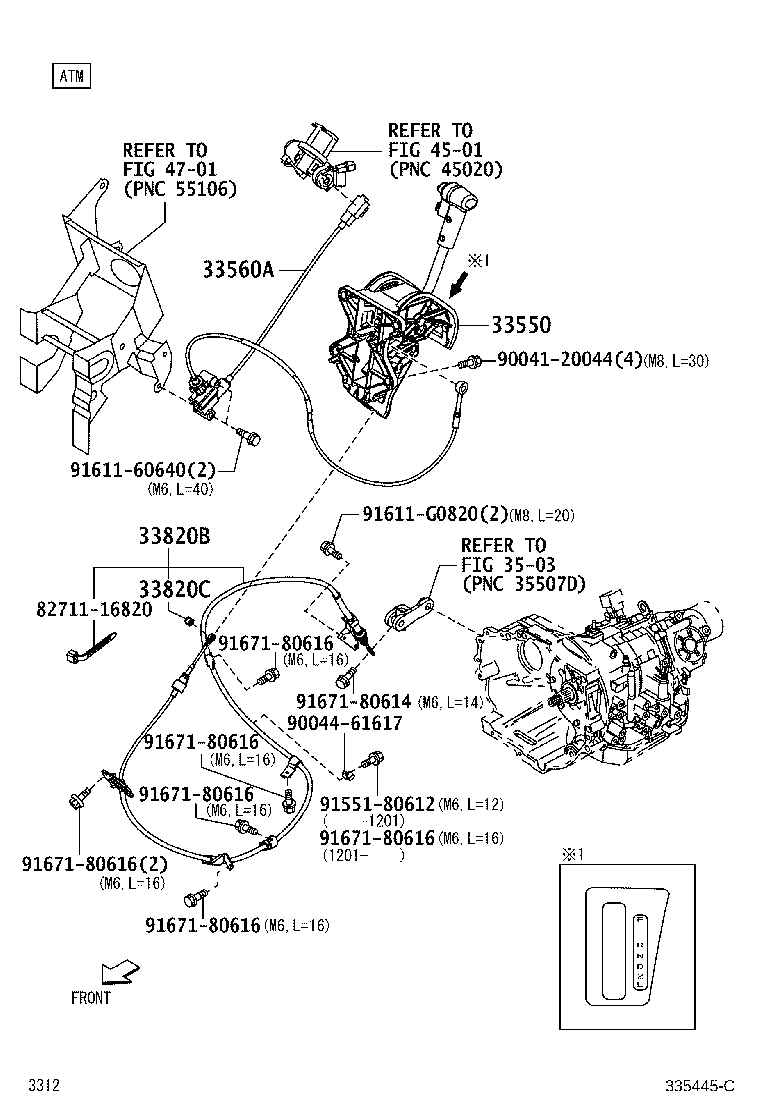 33752-B5040 SUPPORT, CONTROL LINK (FOR FLOOR SHIFT) product image