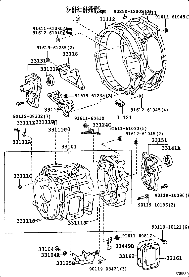 33101-36103 CASE SUB-ASSY, MANUAL TRANSMISSION product image