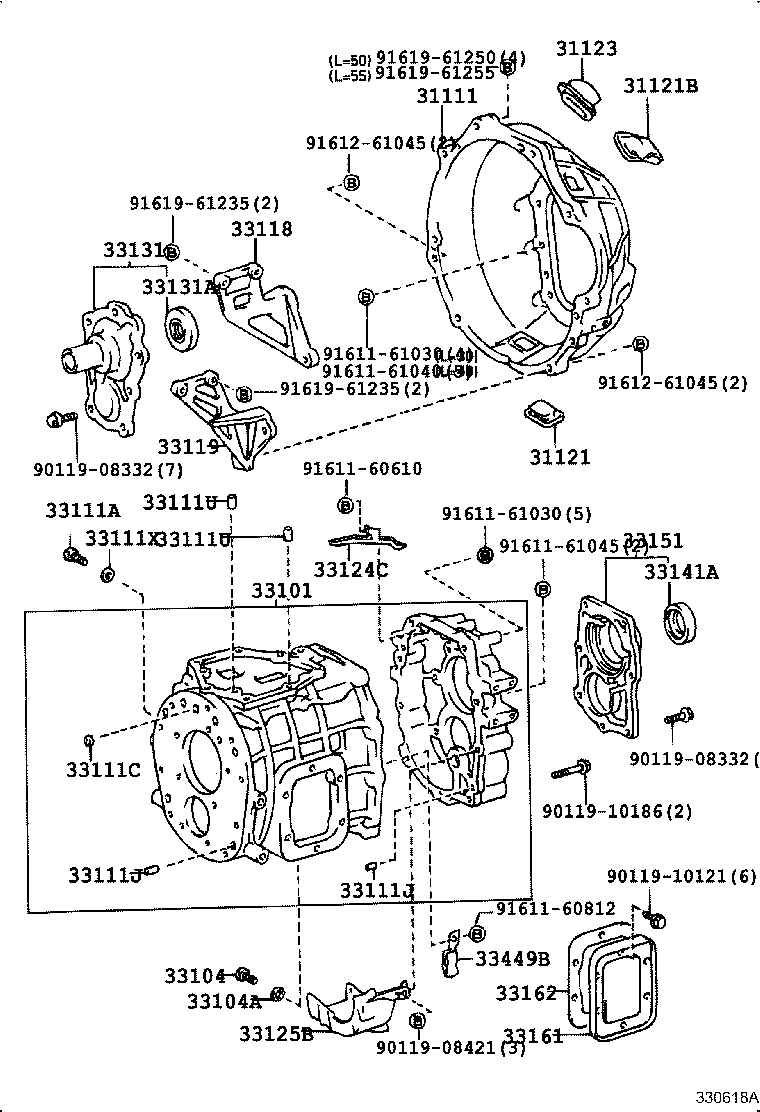 33101-36103 CASE SUB-ASSY, MANUAL TRANSMISSION product image