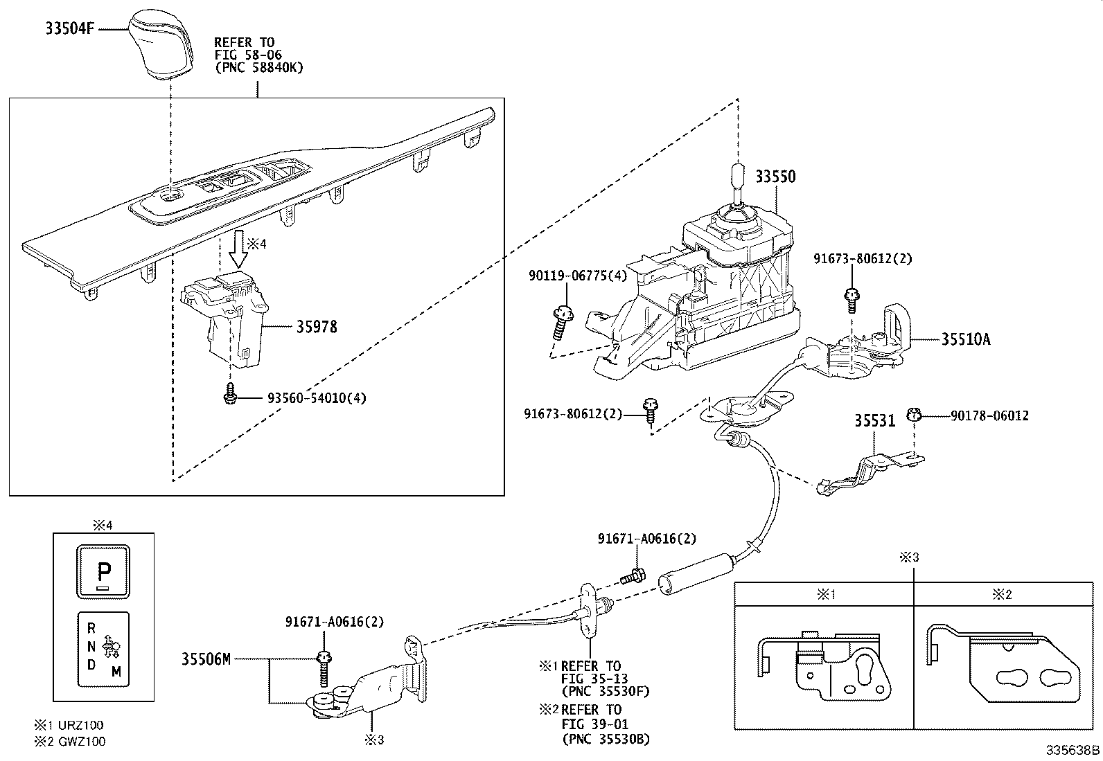 33504-11050-C0 KNOB SUB-ASSY, SHIFT LEVER product image
