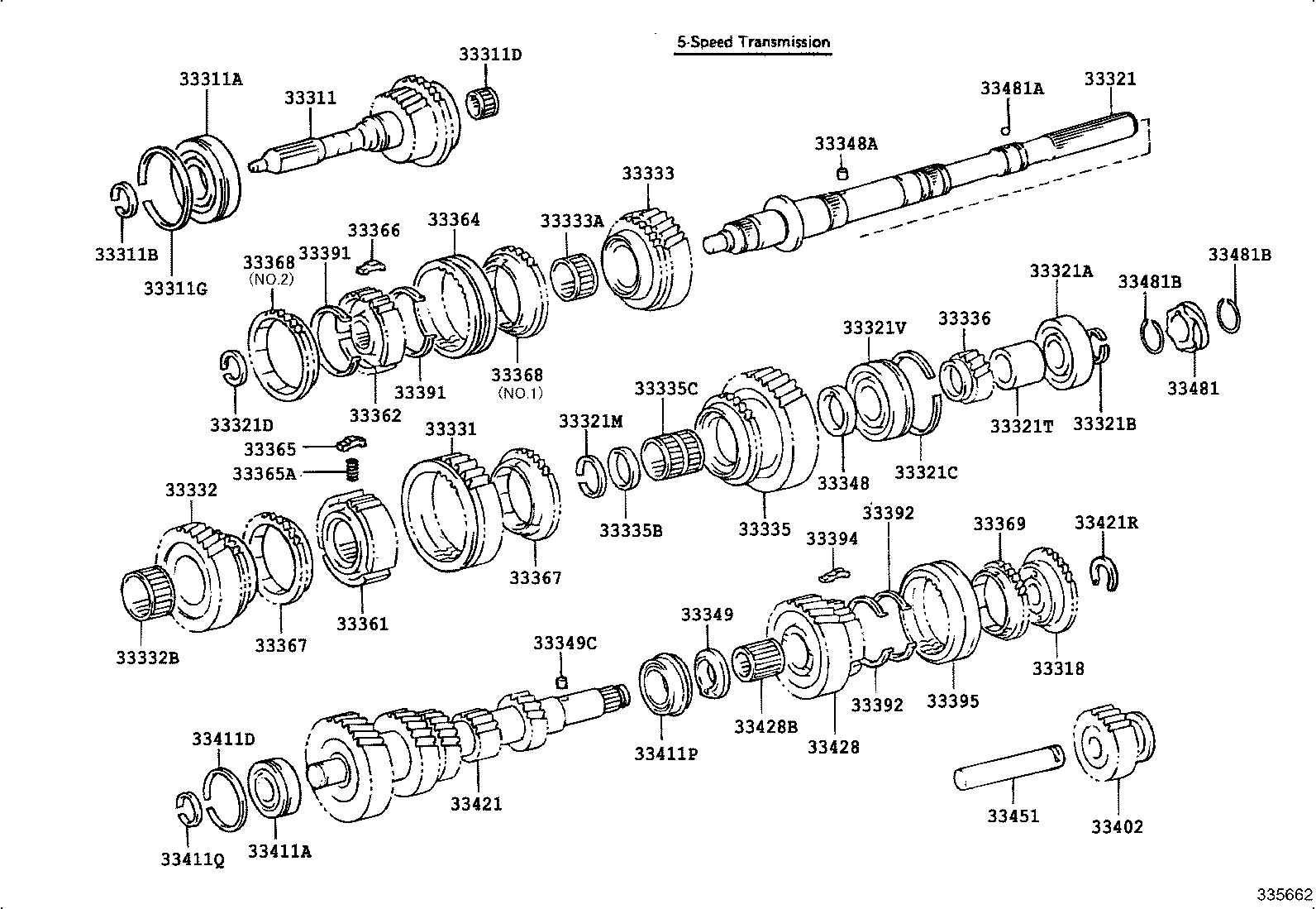33481-26050 GEAR, SPEEDOMETER DRIVE (MTM) product image