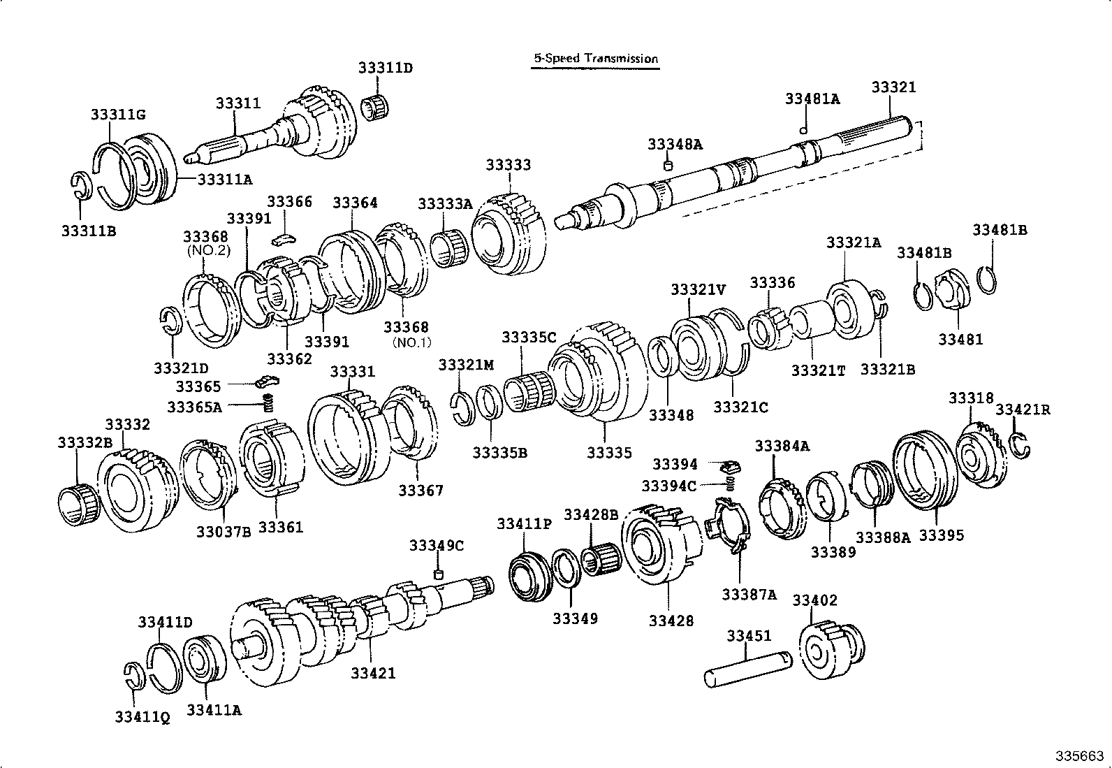 33481-26050 GEAR, SPEEDOMETER DRIVE (MTM) product image