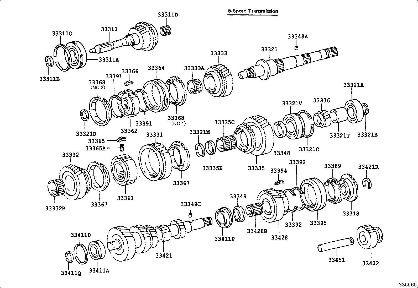 33481-26050 GEAR, SPEEDOMETER DRIVE (MTM) product image