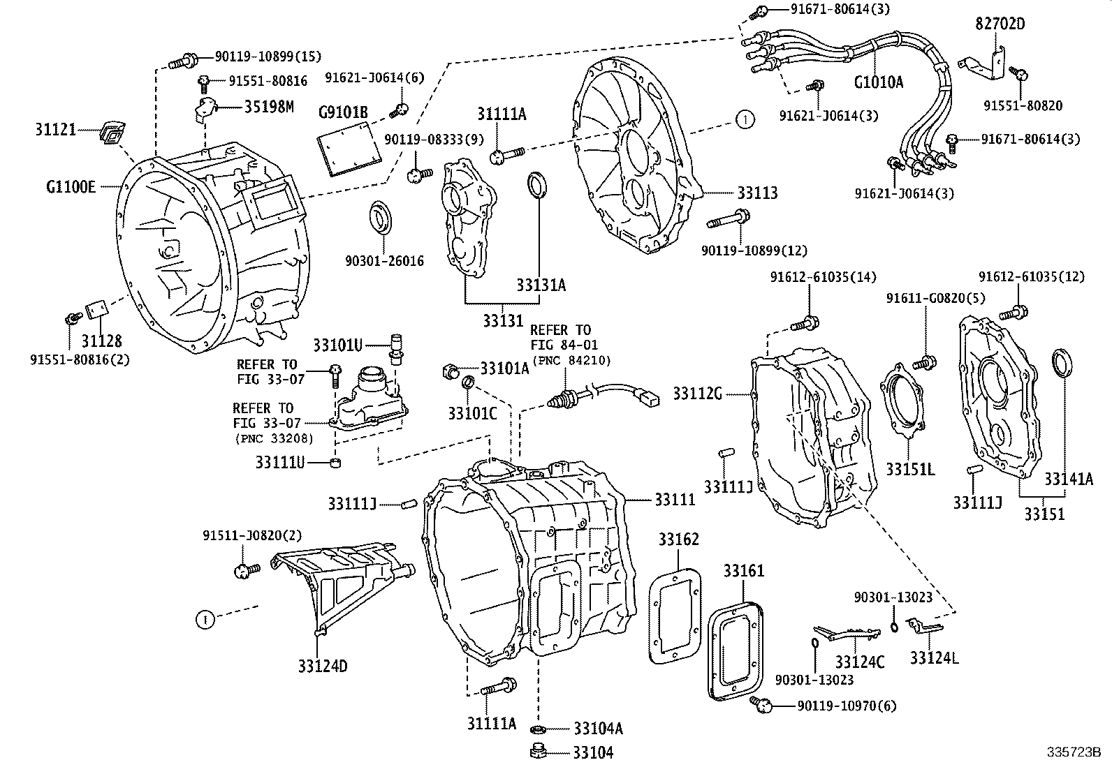 33017-37100 RETAINER, OUTPUT SHAFT REAR BEARING(MTM) product image