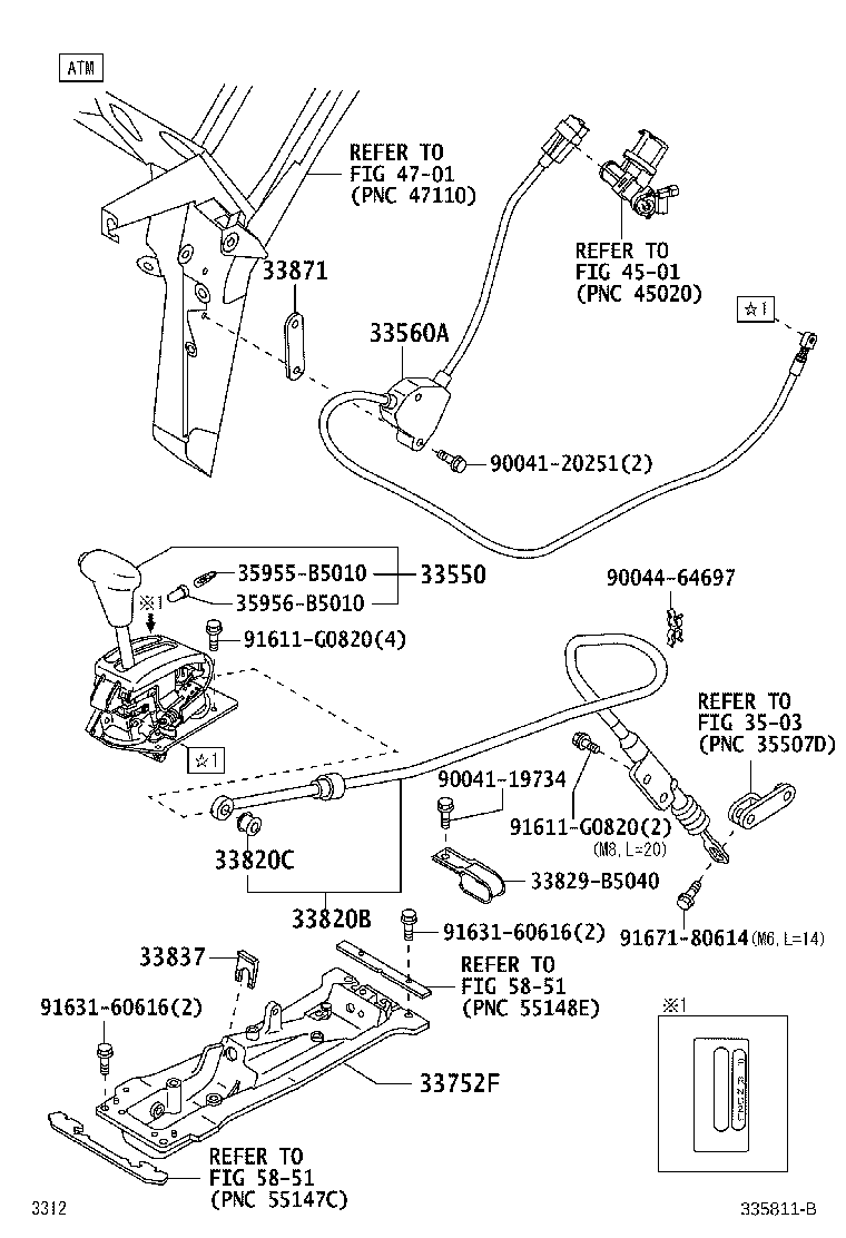 33752-B5020 SUPPORT, CONTROL LINK (FOR FLOOR SHIFT) product image