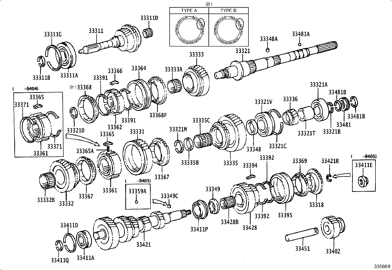 33046-22040 GEAR, COUNTERSHAFT 5TH product image