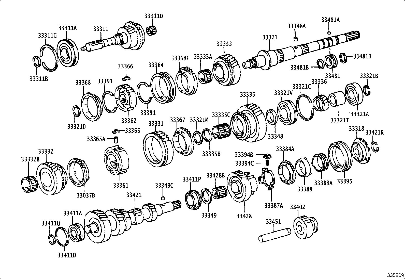 33046-22040 GEAR, COUNTERSHAFT 5TH product image