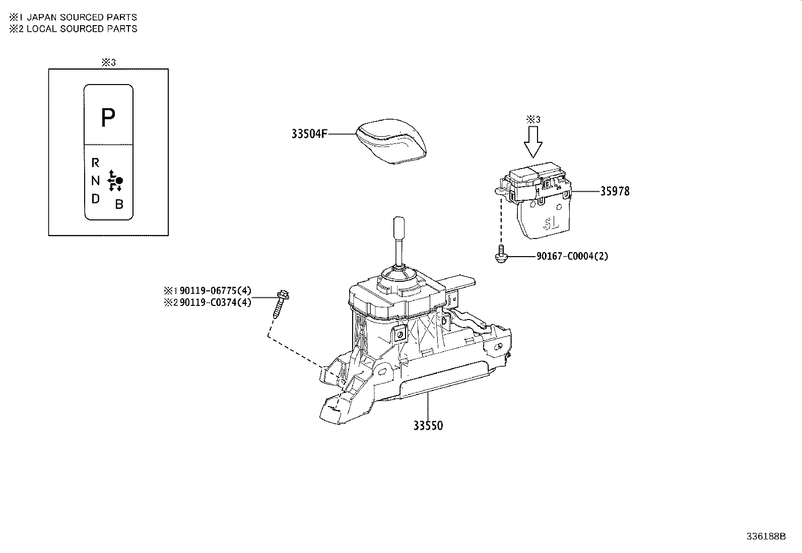 33550-F4150 FLOOR SHIFT ASSY, TRANSMISSION product image