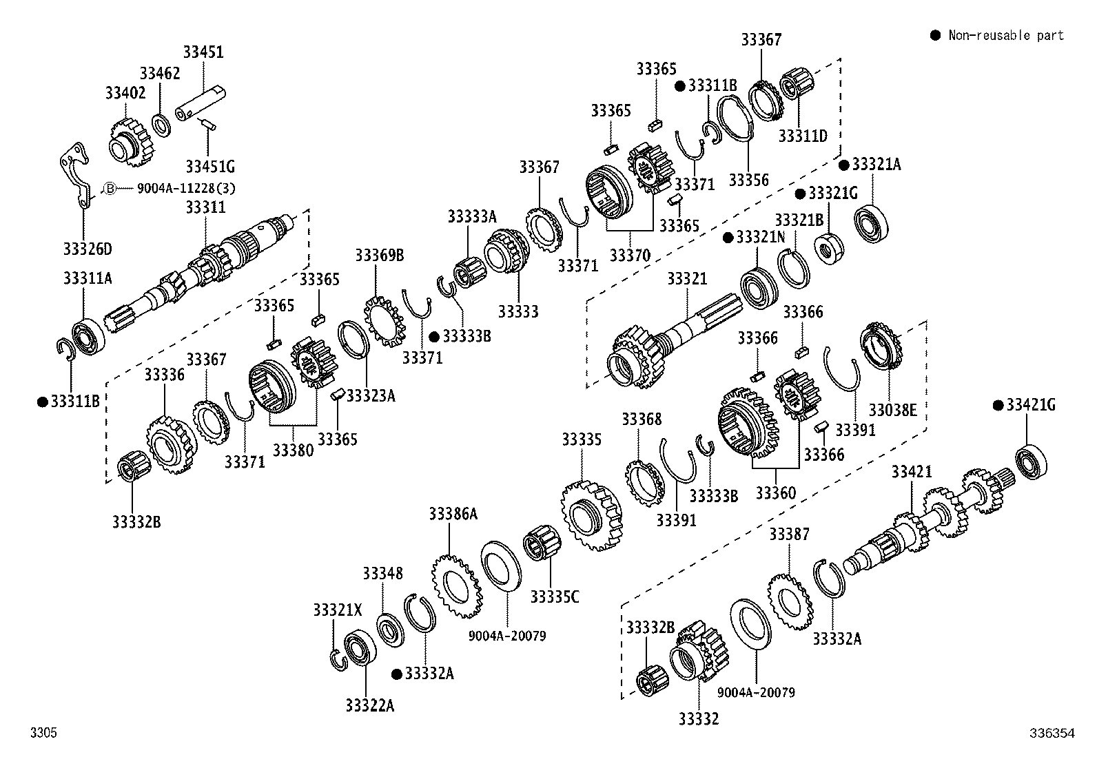 33336-BZ070 GEAR, 5TH product image