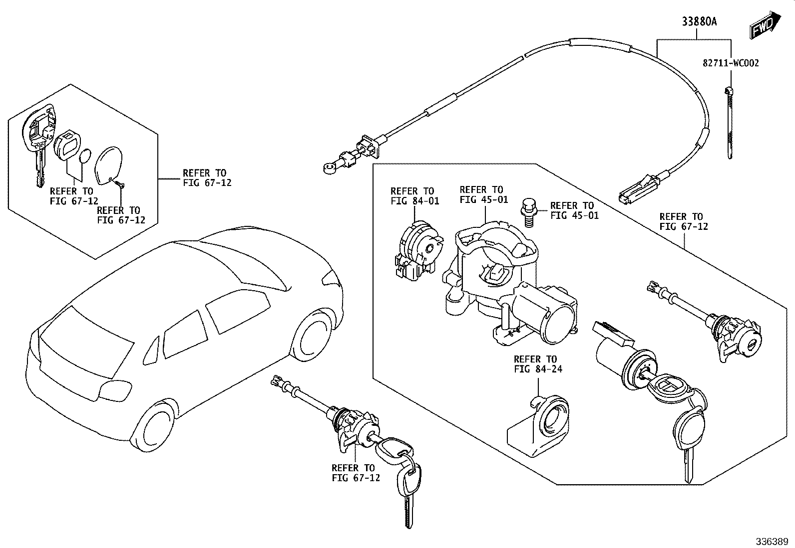 33504-WC004 KNOB SUB-ASSY, SHIFT LEVER product image