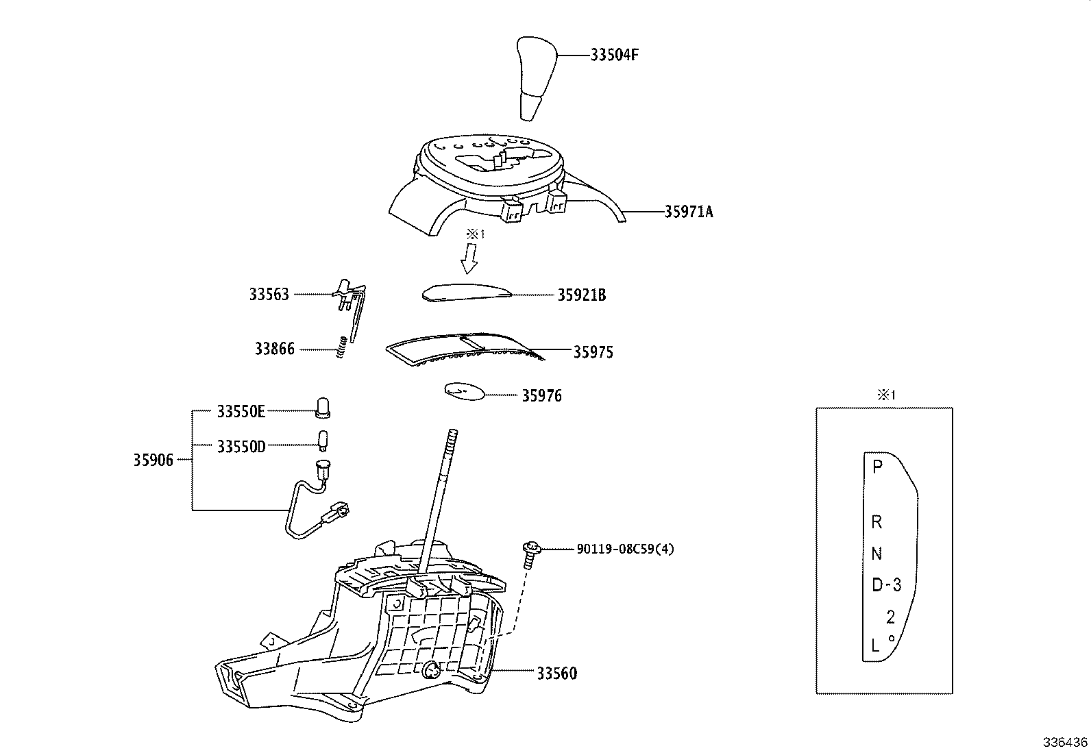 33820-52570 CABLE ASSY, TRANSMISSION CONTROL product image