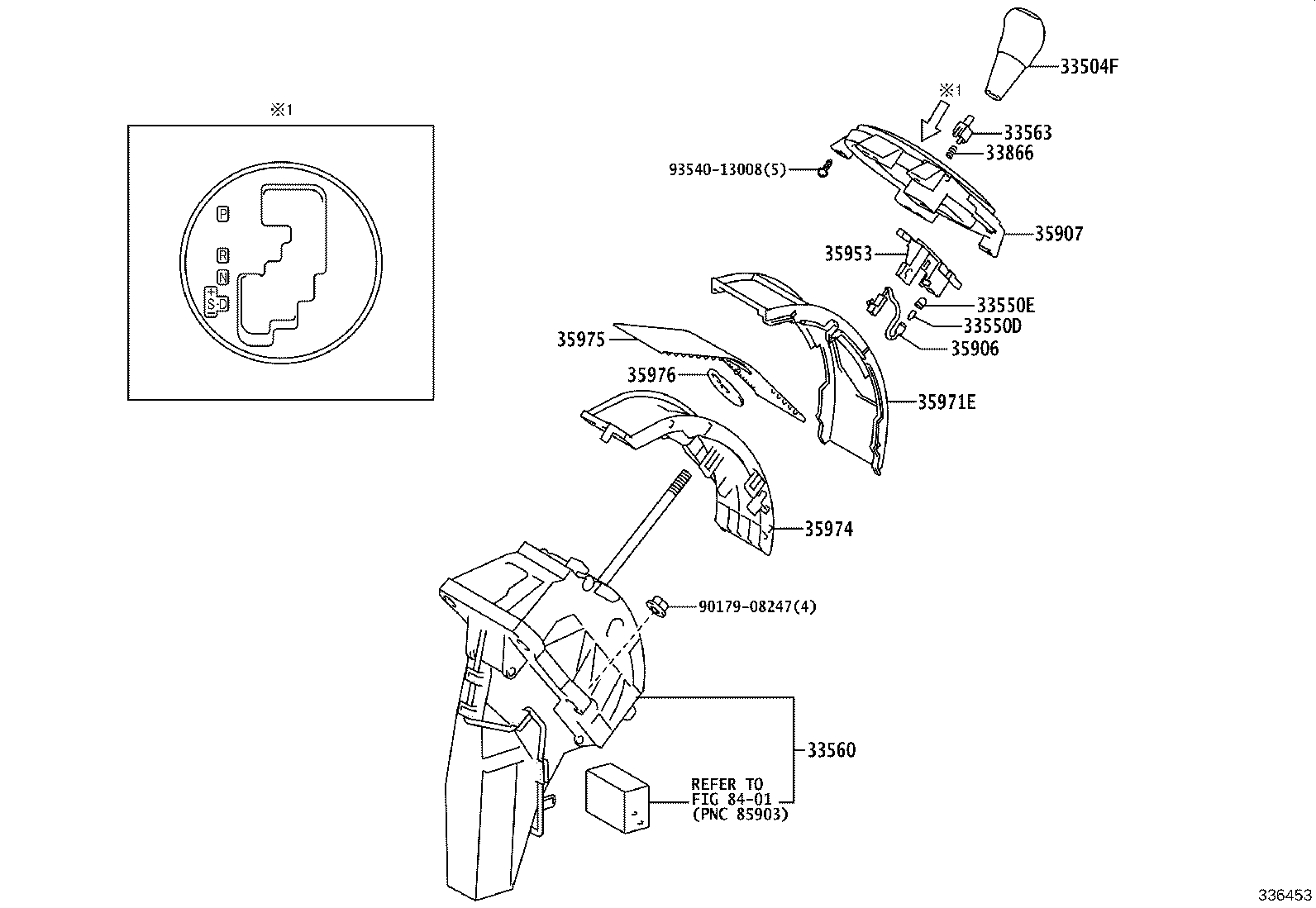 35971-0M010 HOUSING, POSITION INDICATOR product image