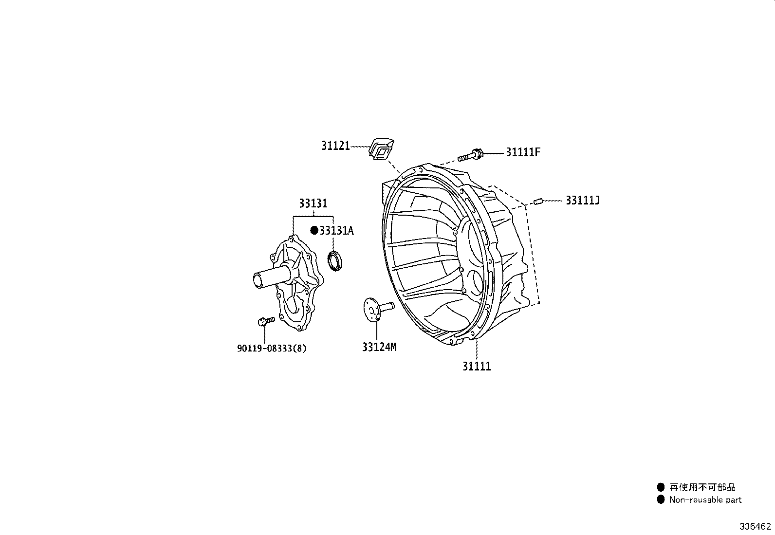 31111-36410 HOUSING, CLUTCH product image