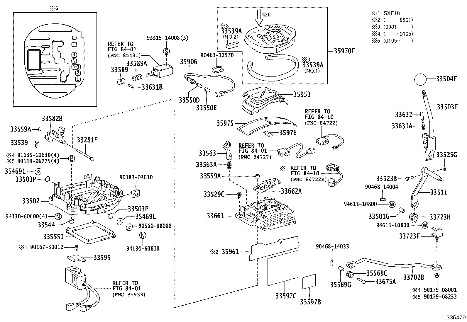 33504-53010 KNOB SUB-ASSY, SHIFT LEVER product image
