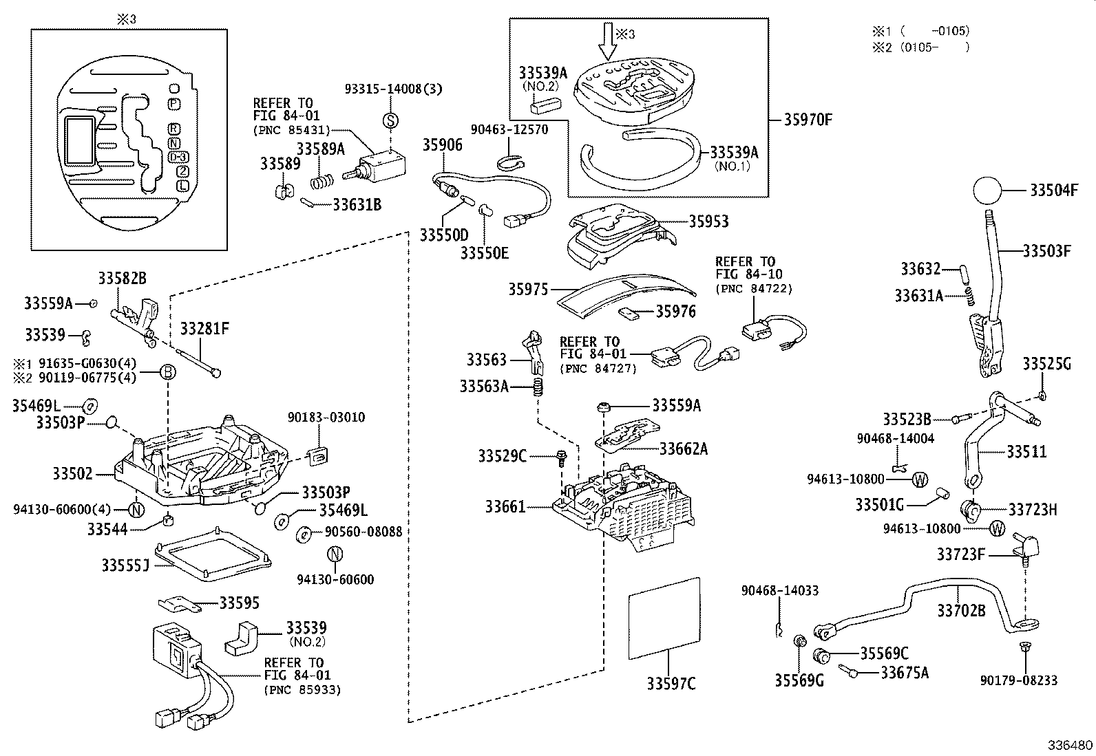 33504-53010 KNOB SUB-ASSY, SHIFT LEVER product image