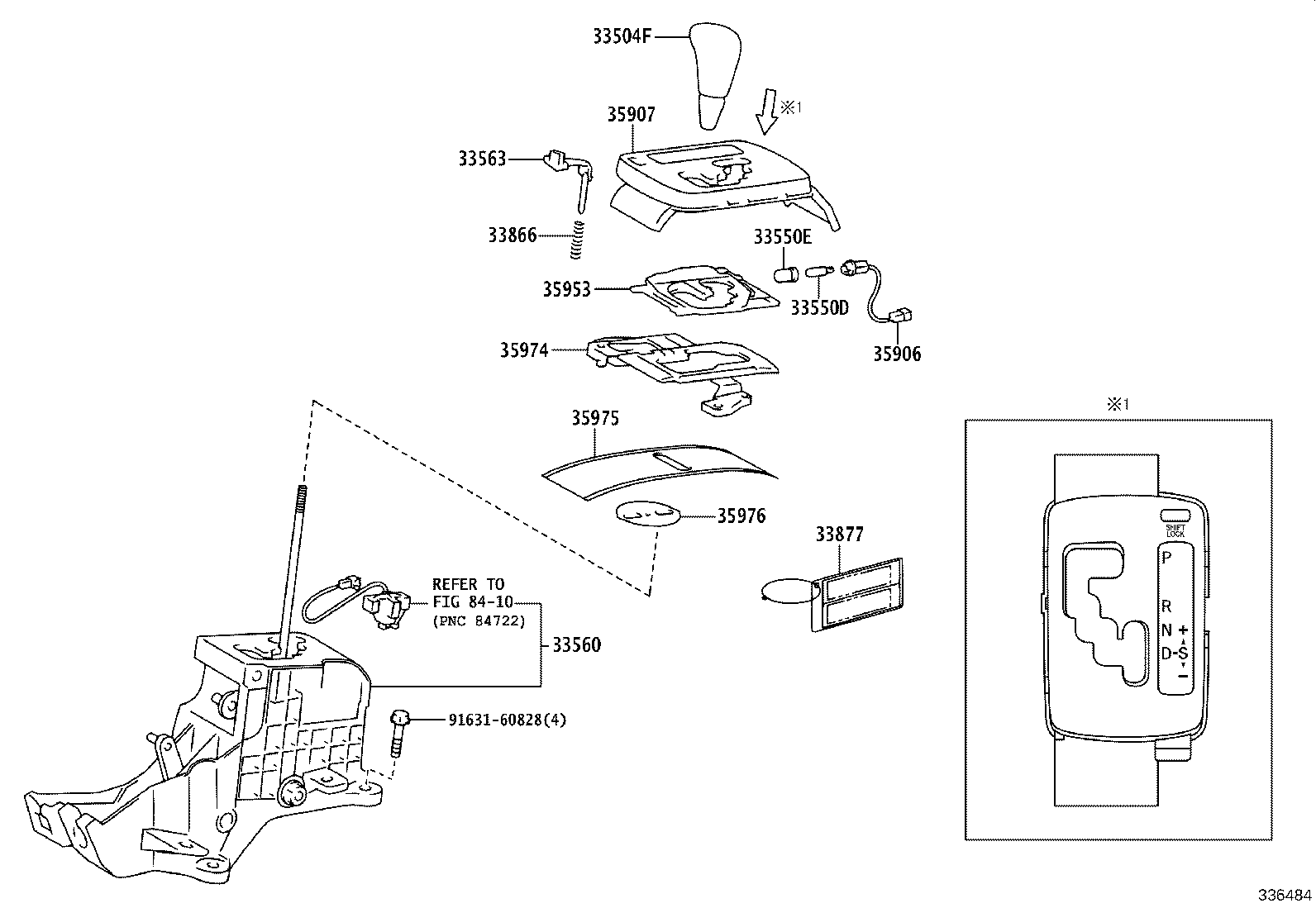 33530-05081 LEVER ASSY, SHIFT (FOR FLOOR SHIFT) product image