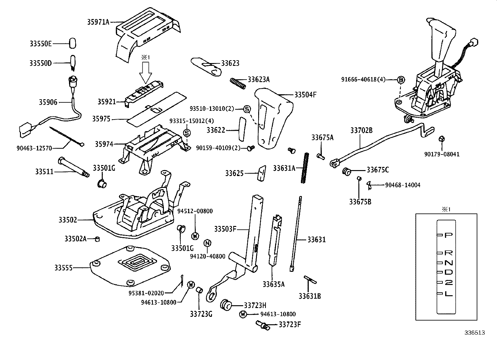 33702-30230 ROD SUB-ASSY, GEAR SHIFTING, NO.1 (FOR FLOOR SHIFT) product image