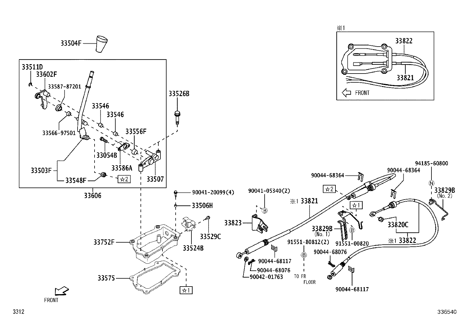 33550-B4071 FLOOR SHIFT ASSY, TRANSMISSION product image