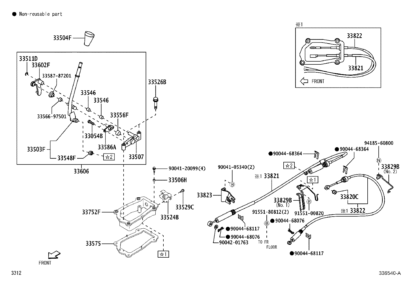 Toyota 33055-B4010 LEVER SUB-ASSY, SHIFT(FOR FLOOR SHIFT)