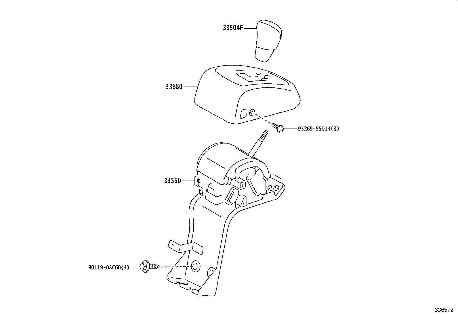 33550-37241-C0 FLOOR SHIFT ASSY, TRANSMISSION product image