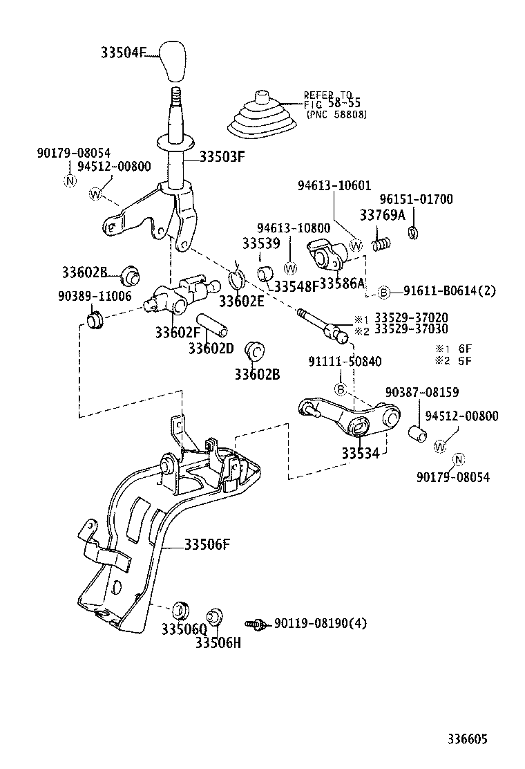 33820-37765 CABLE TRANSMISSION CONTROL SHIFT (FOR FLOOR SHIFT) product image