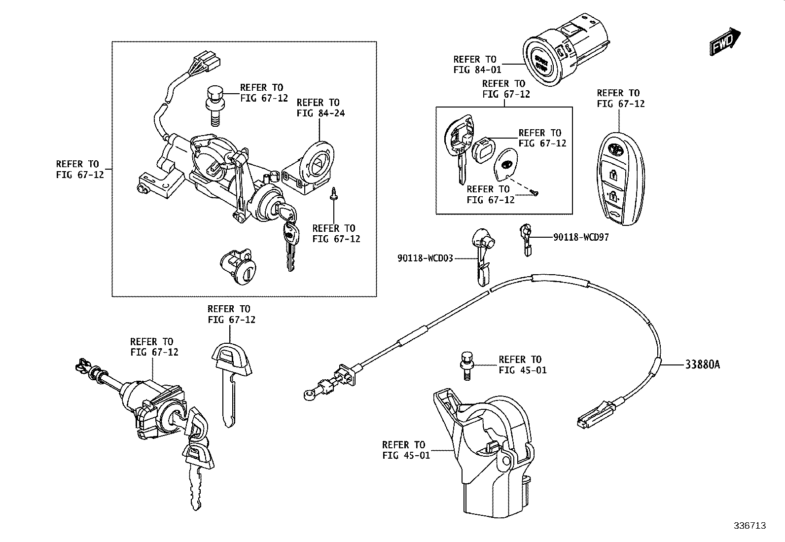 33530-WC046 LEVER ASSY, SHIFT (FOR FLOOR SHIFT) product image