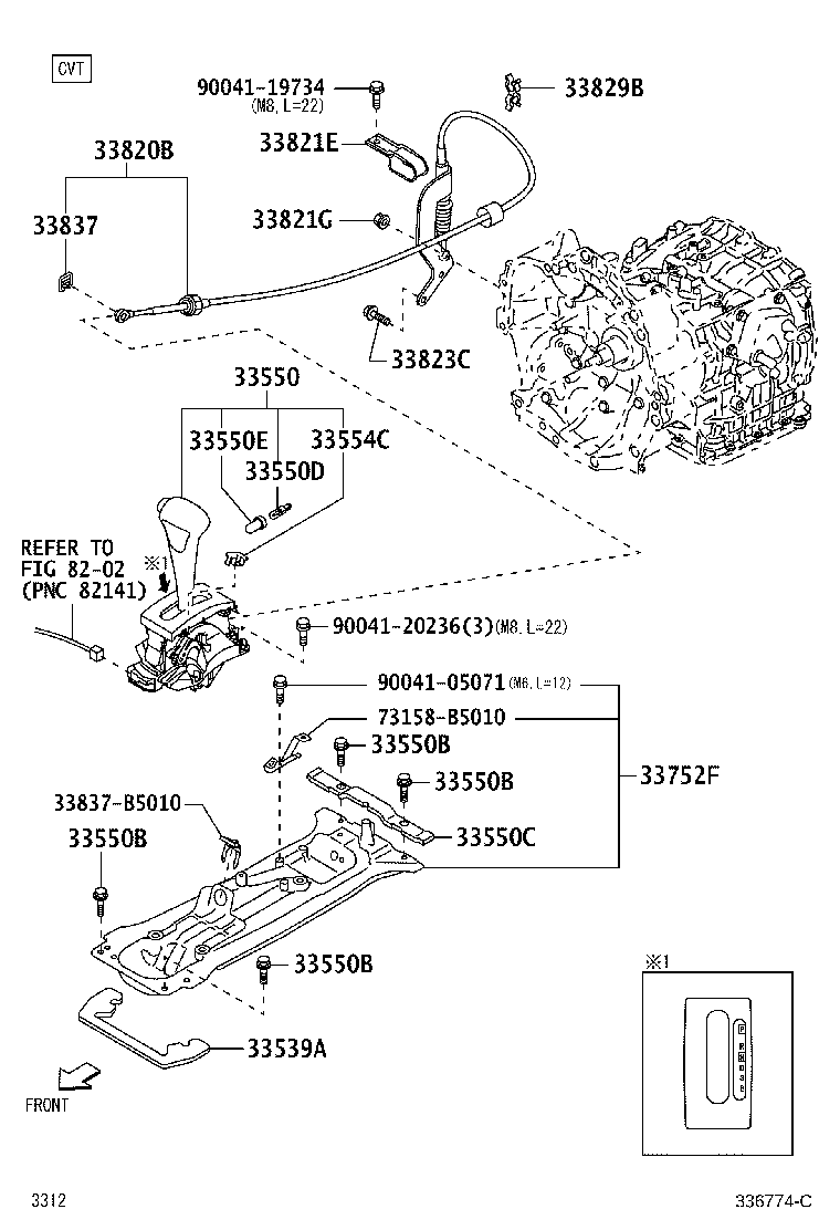 33752-B5100 SUPPORT, CONTROL LINK (FOR FLOOR SHIFT) product image