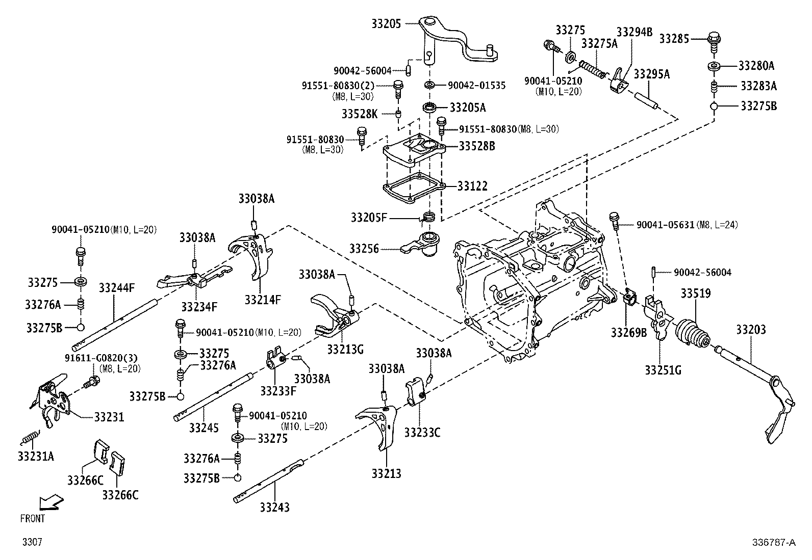 33256-B5020 LEVER, SELECT INNER product image