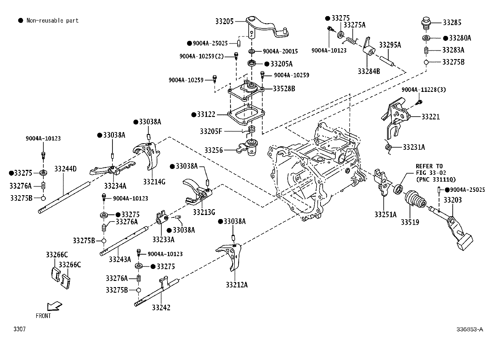 33205-BZ050 SHAFT SUB-ASSY, SELECT LEVER product image