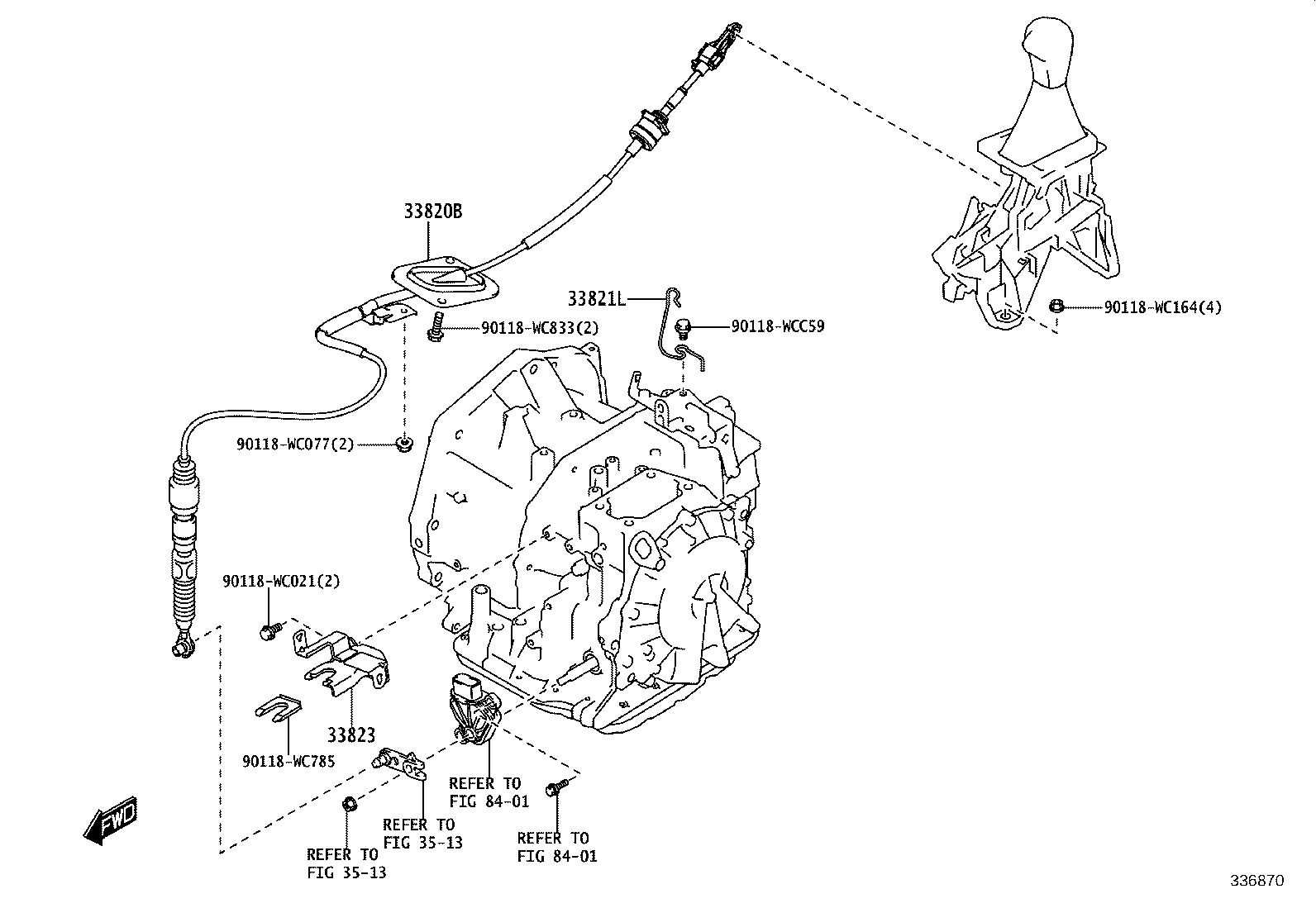 33530-WC053 LEVER ASSY, SHIFT (FOR FLOOR SHIFT) product image