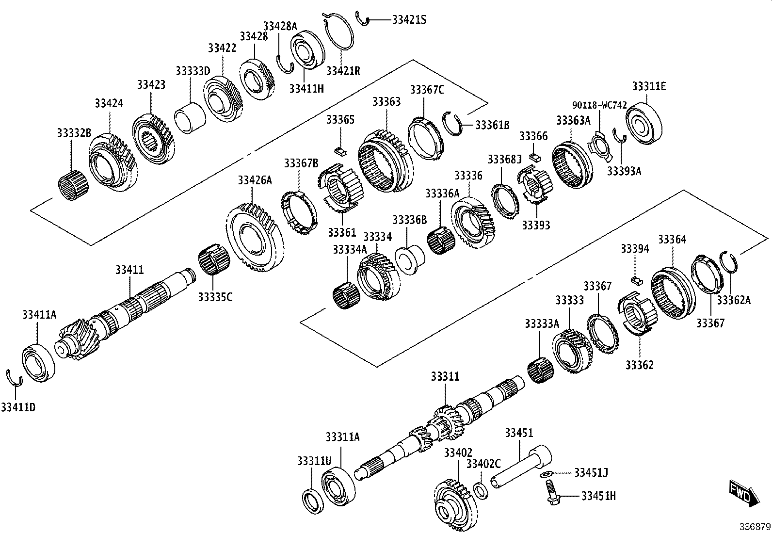 33422-WC002 GEAR, COUNTER SHAFT 4TH SPEED product image