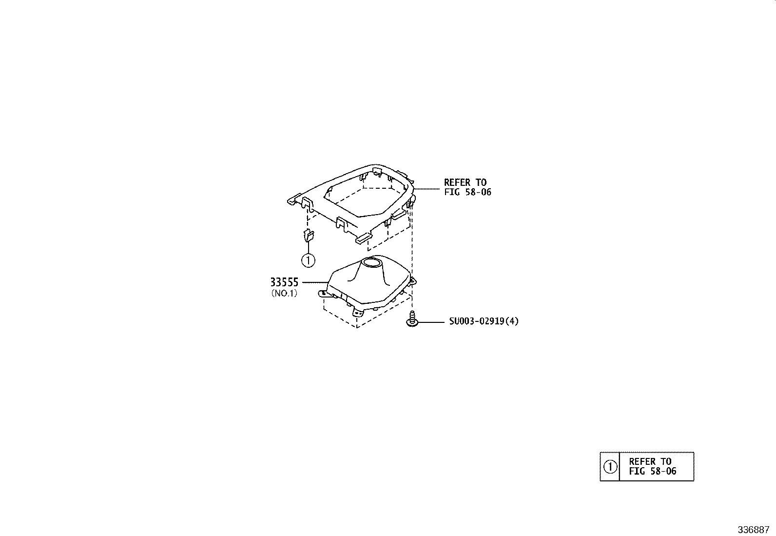 SU003-08872 KNOB SUB-ASSY, SHIFT LEVER product image