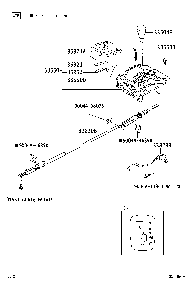 91671-80830 BOLT, W/WASHER (FOR FLOOR SHIFT) product image