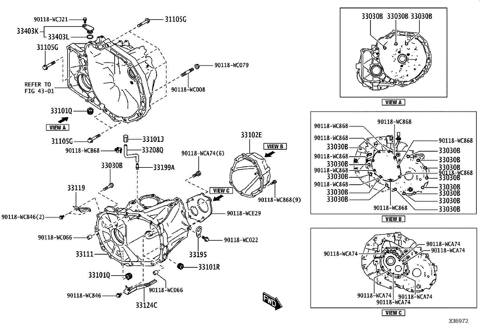 33111-WC019 CASE, MANUAL TRANSMISSION product image