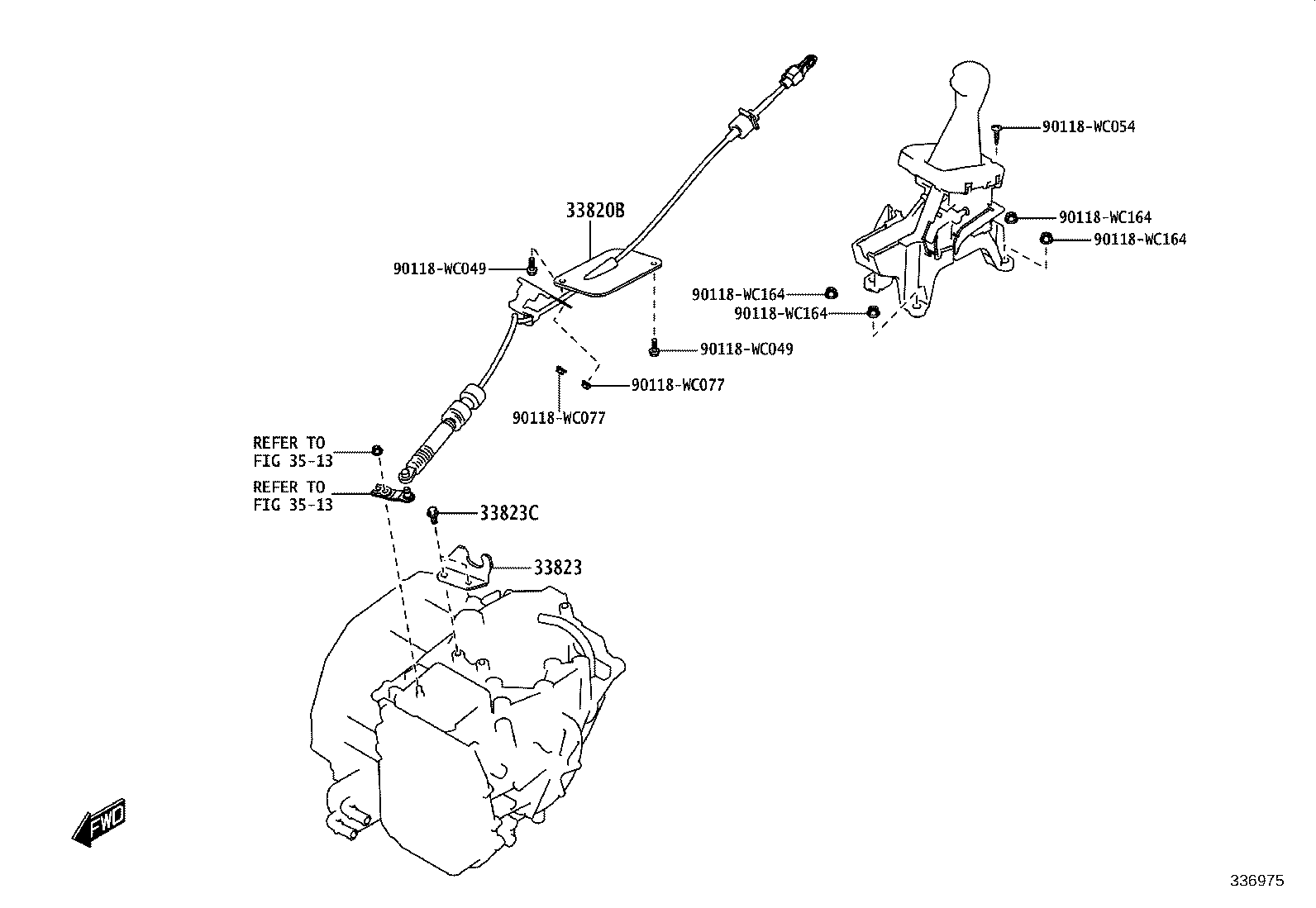 90118-WC012 BOLT (FOR TRANSMISSION CONTROL CABLE BRACKET) product image