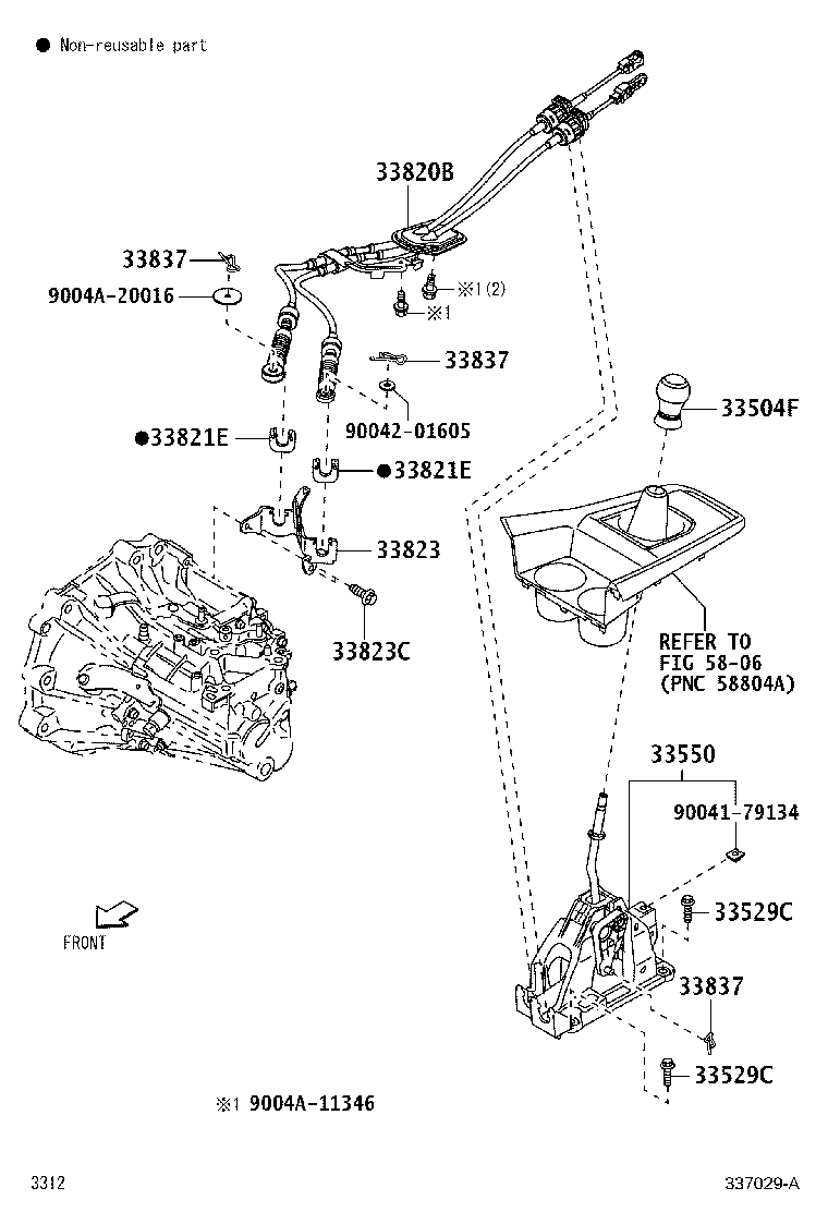 33550-BZ730 FLOOR SHIFT ASSY, TRANSMISSION product image