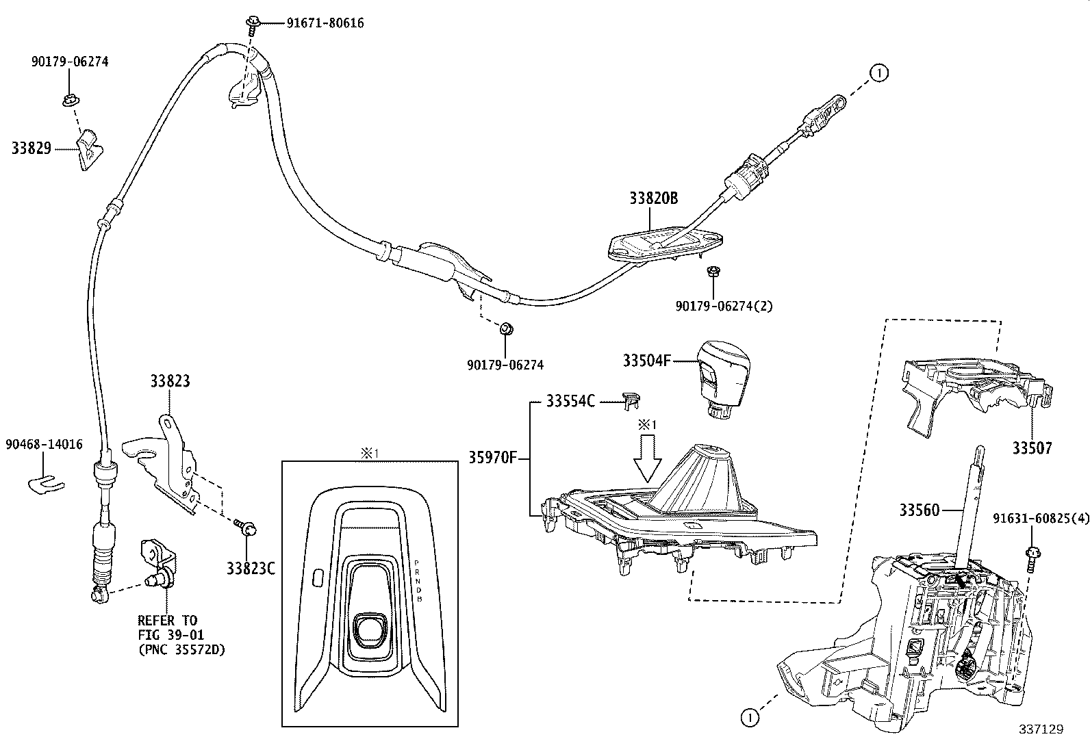 33560-10030 UNIT ASSY, SHIFT LOCK CONTROL product image