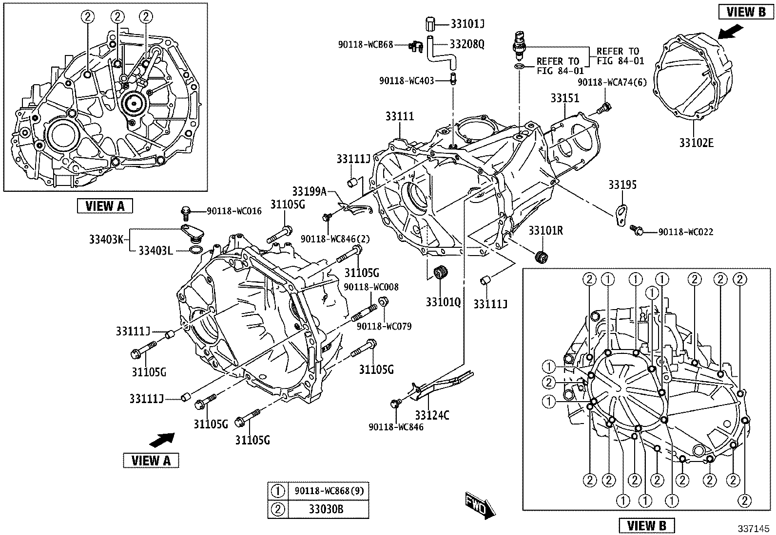 33195-WC008 HANGER, TRANSMISSION CASE, NO.1 product image