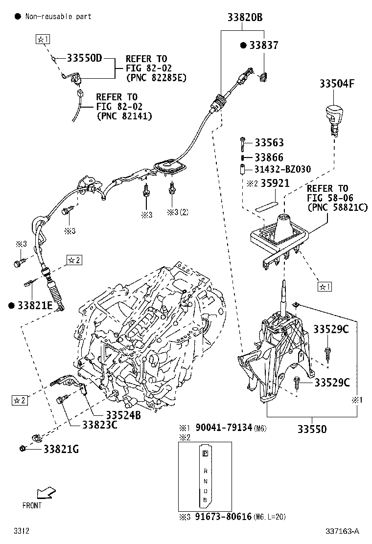 33524-BZ100 BRACKET, CONTROL CABLE product image